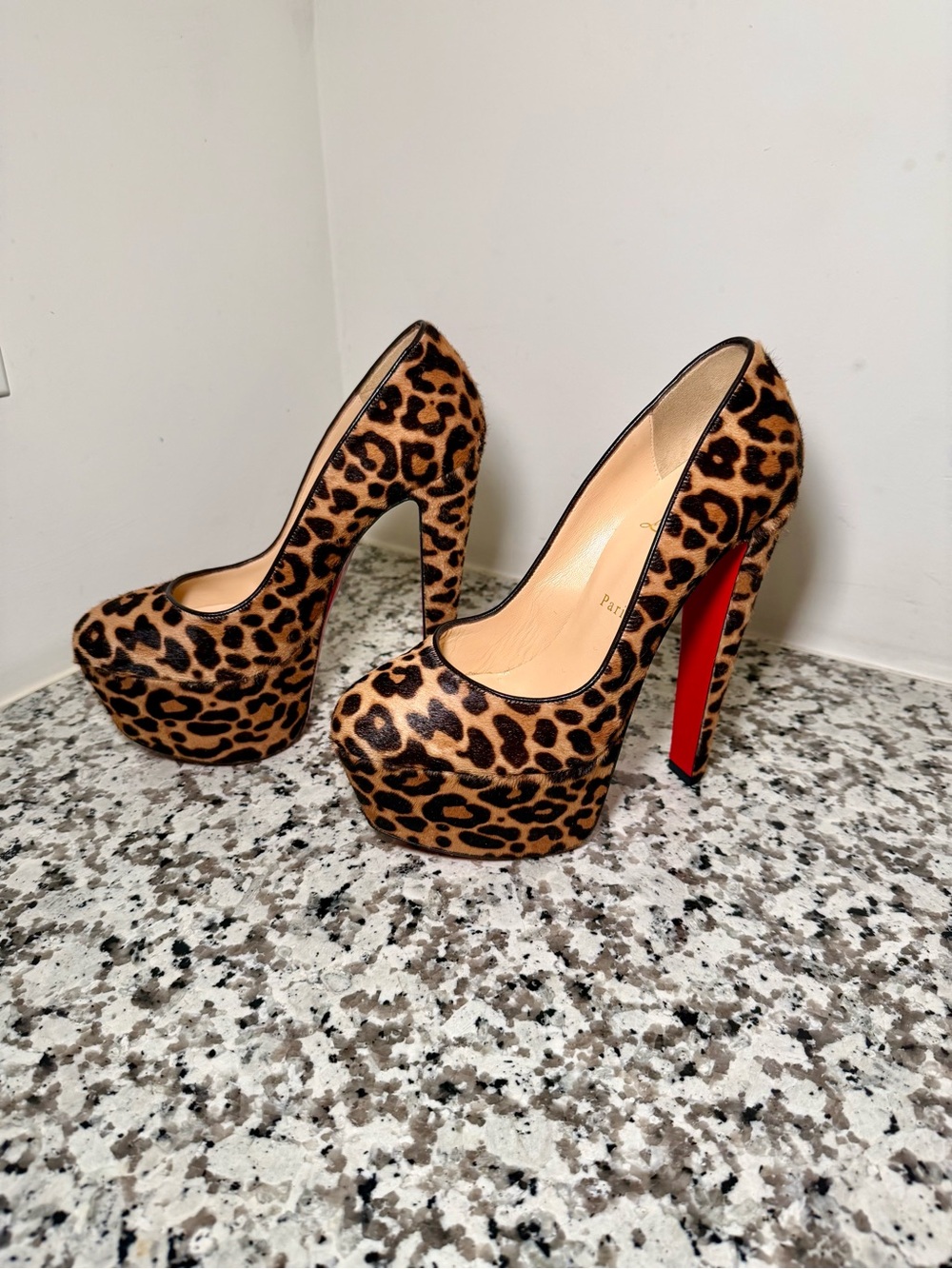 Christian Louboutin Alta Vicky 160 Pony Jaguar Pumps – Size 39.5